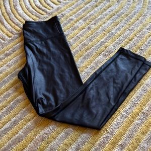 Zyia Black Metallic Light n Tight Hi-Rise 7/8 24"